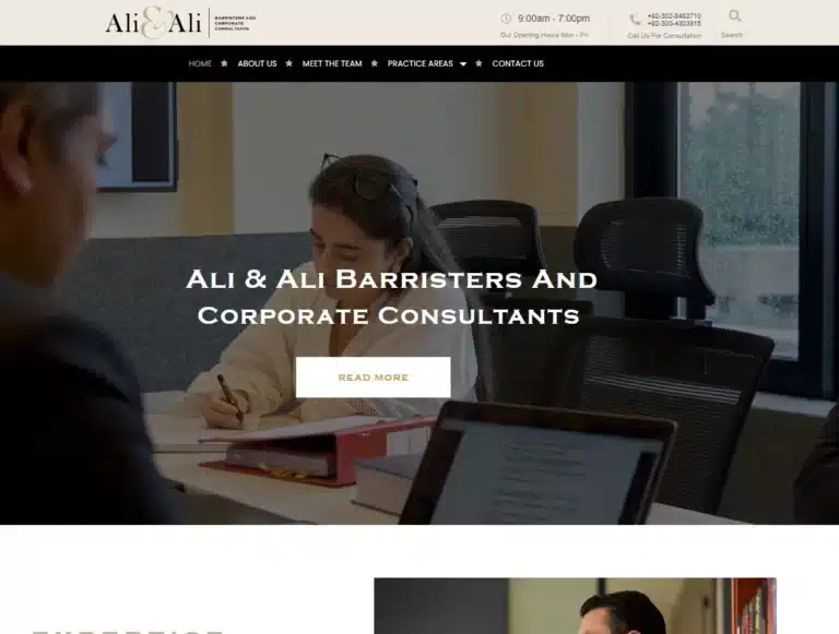 Law Firm Website Screenshot | Professional Web Design Portfolio