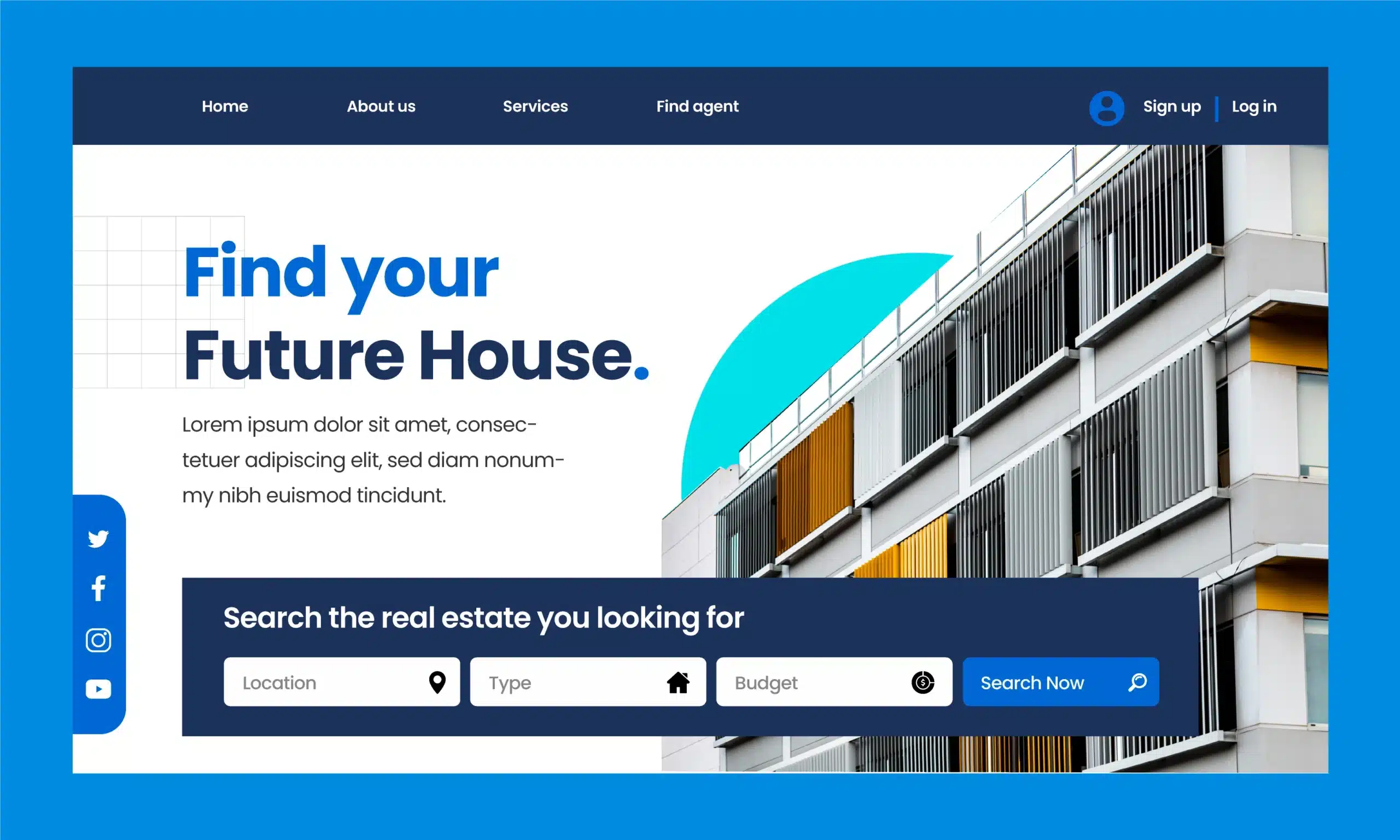 real estate website designss