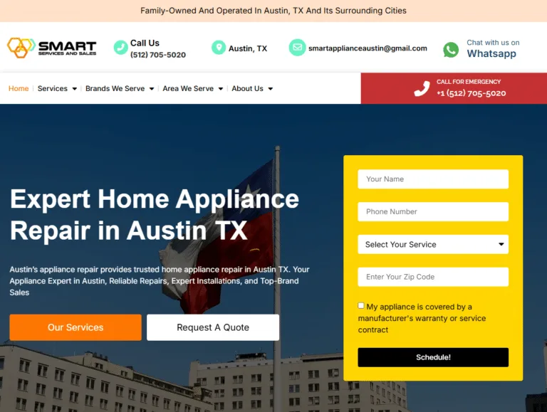 Web Design For Business Lawyer 6 smart appliance repair web design