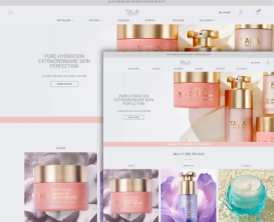 Showcase of WooCommerce website design and development by Meetzizi digital marketing agency