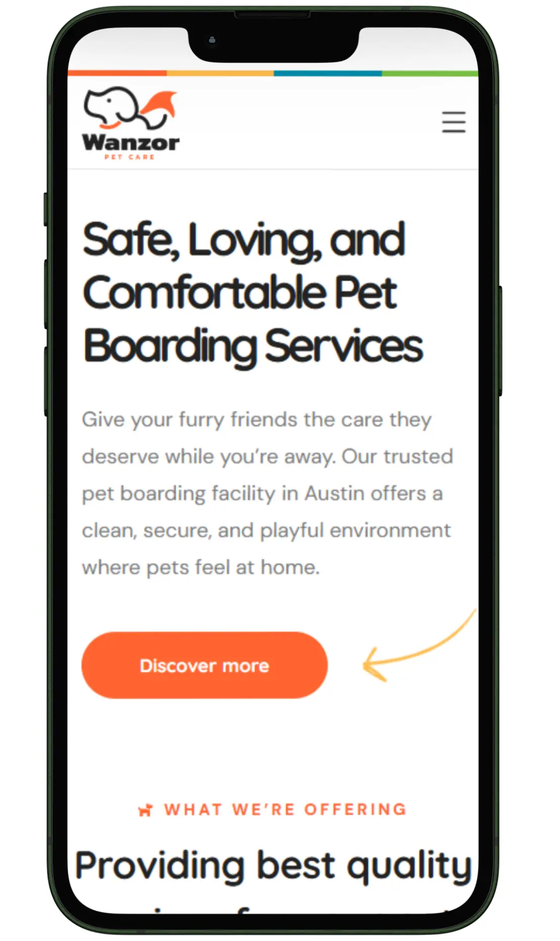 Pet Boarding website design and development