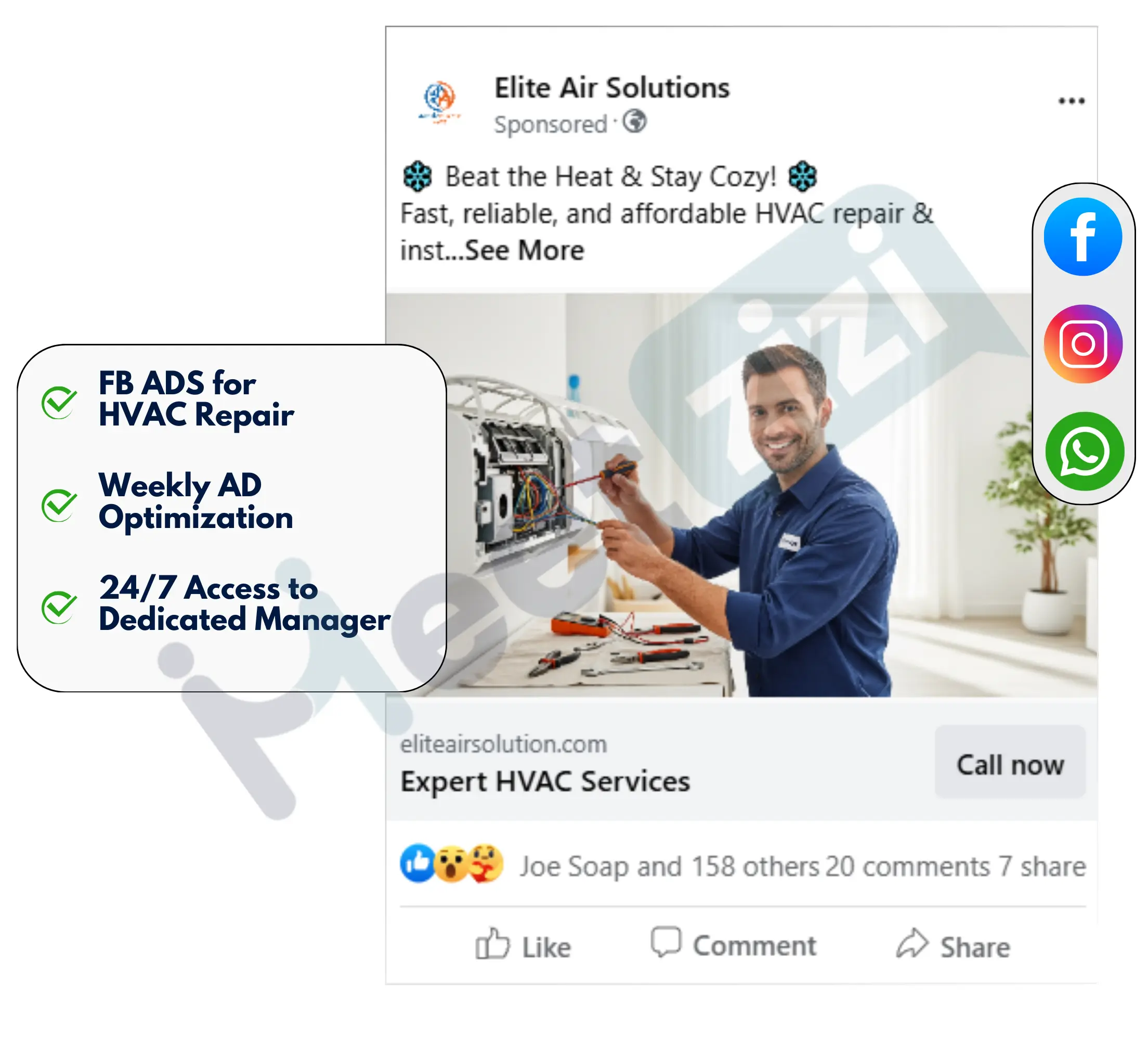 facebook image ads for hvac repair