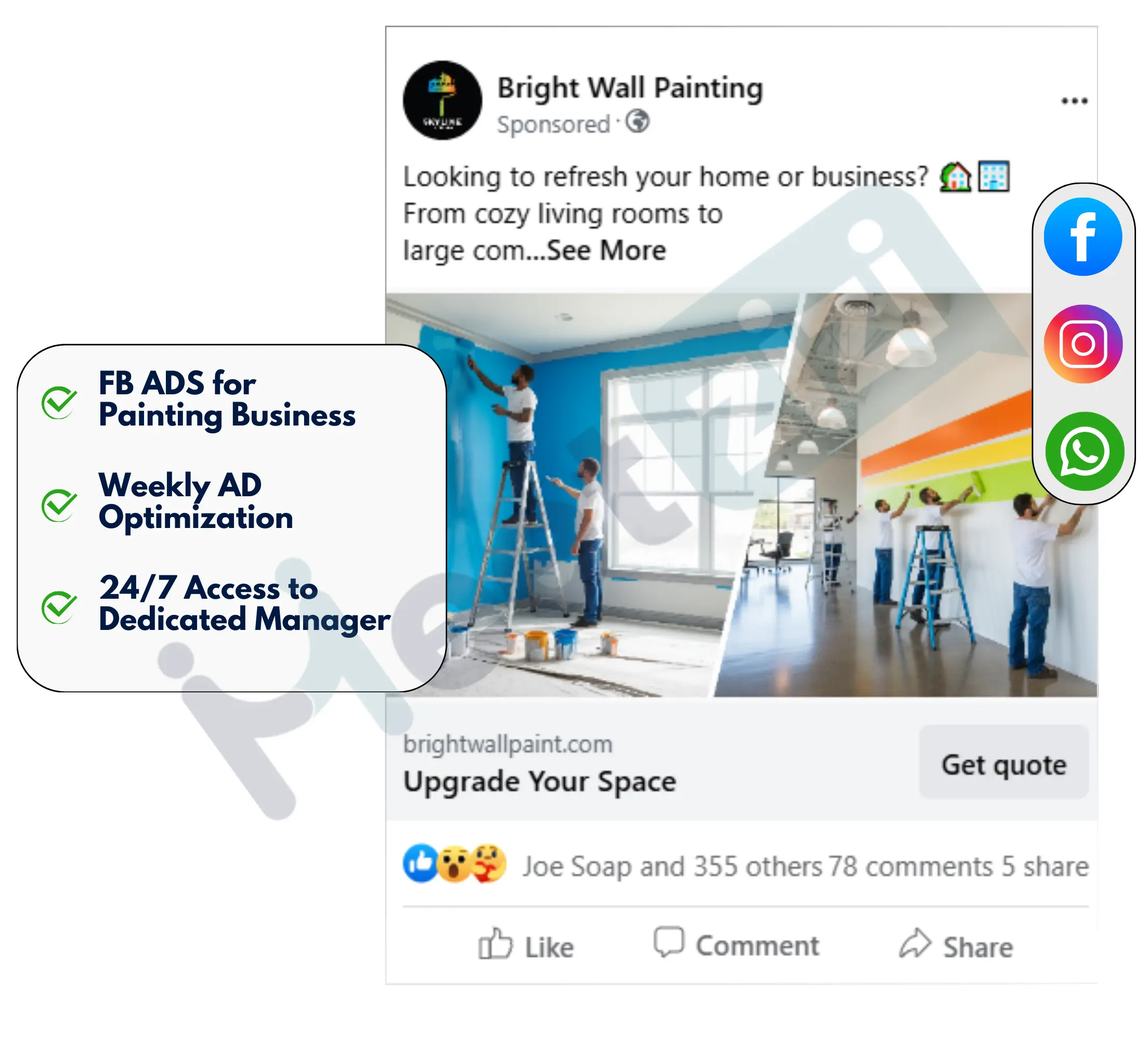 facebook image ads for painting business