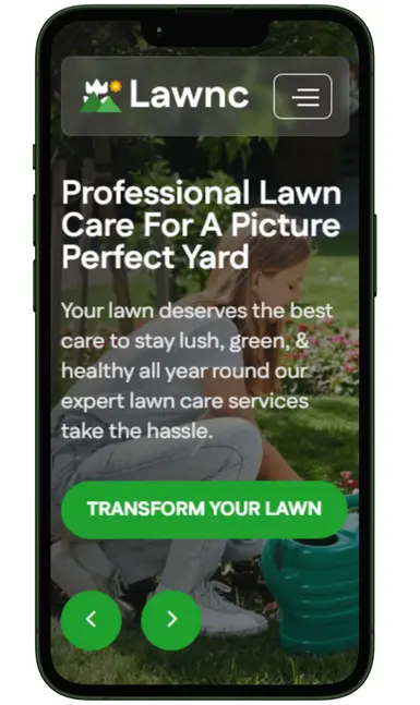 landscaping website design