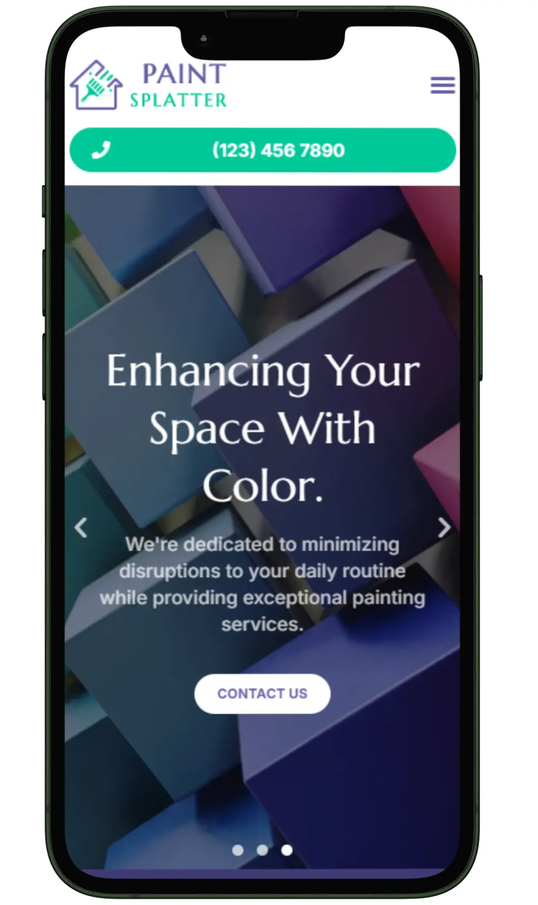 painting website design and development