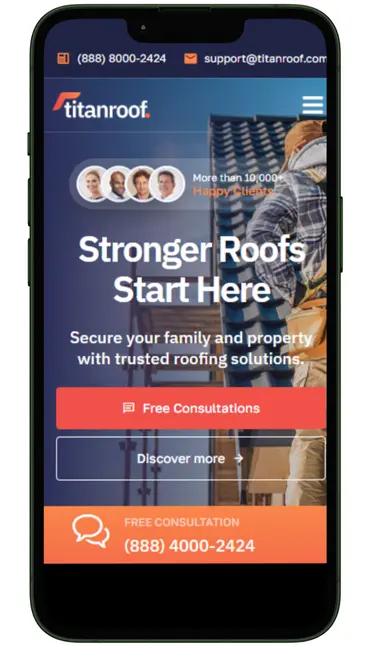 roofing website design