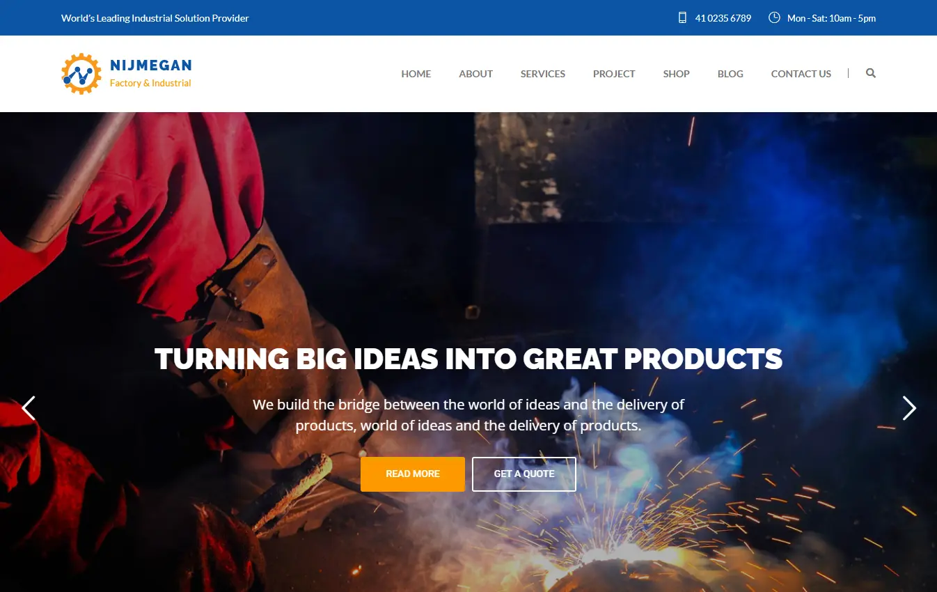 Energy Sector desktop website design and development
