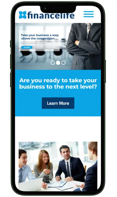 Financial Sector website design and development