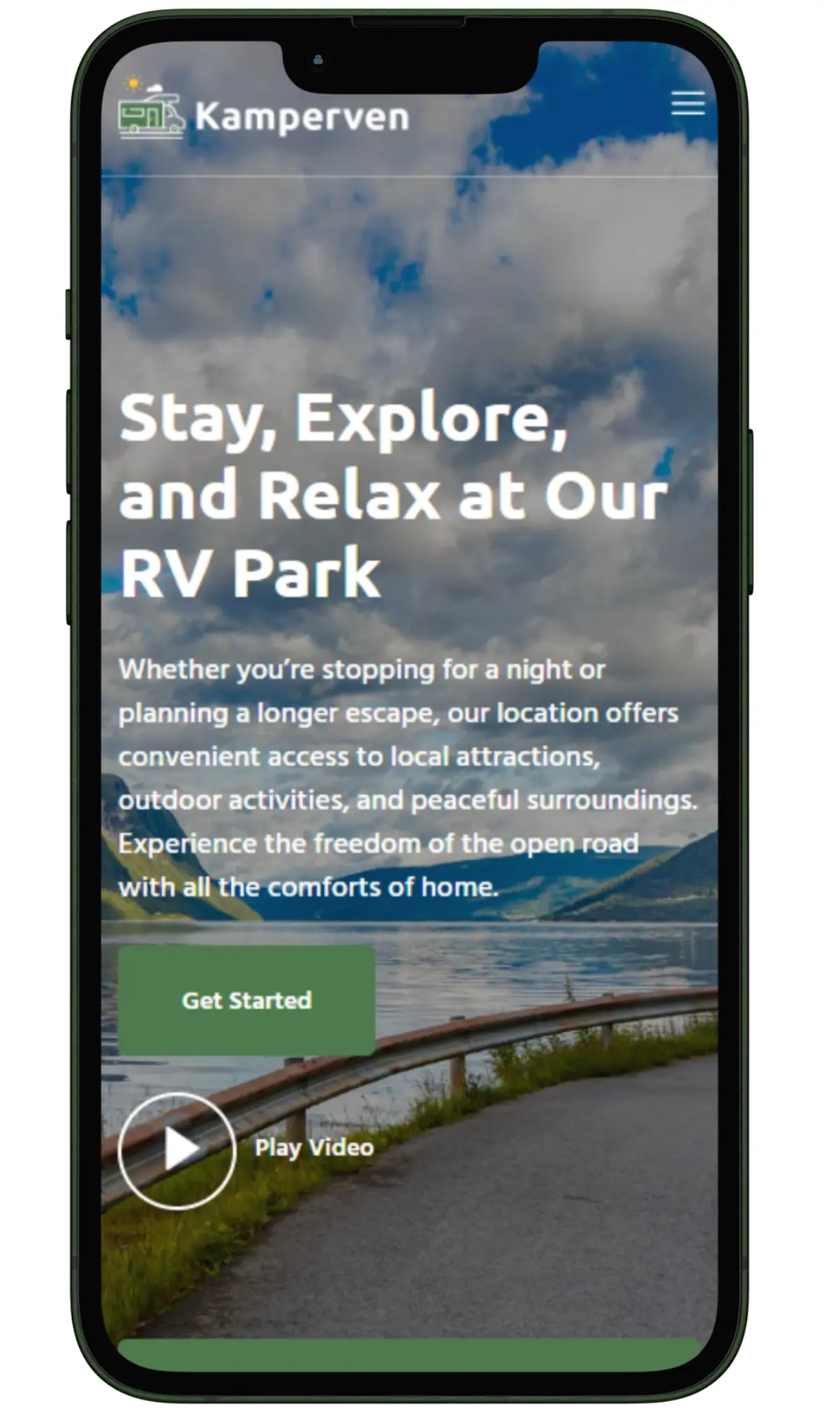 RV Park website design and development