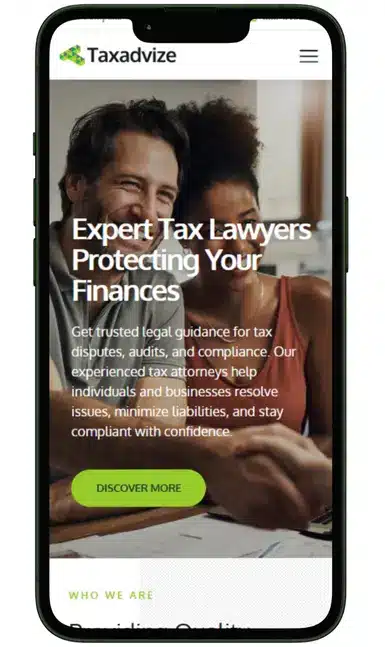 Tax Lawyer Institutes website design and development