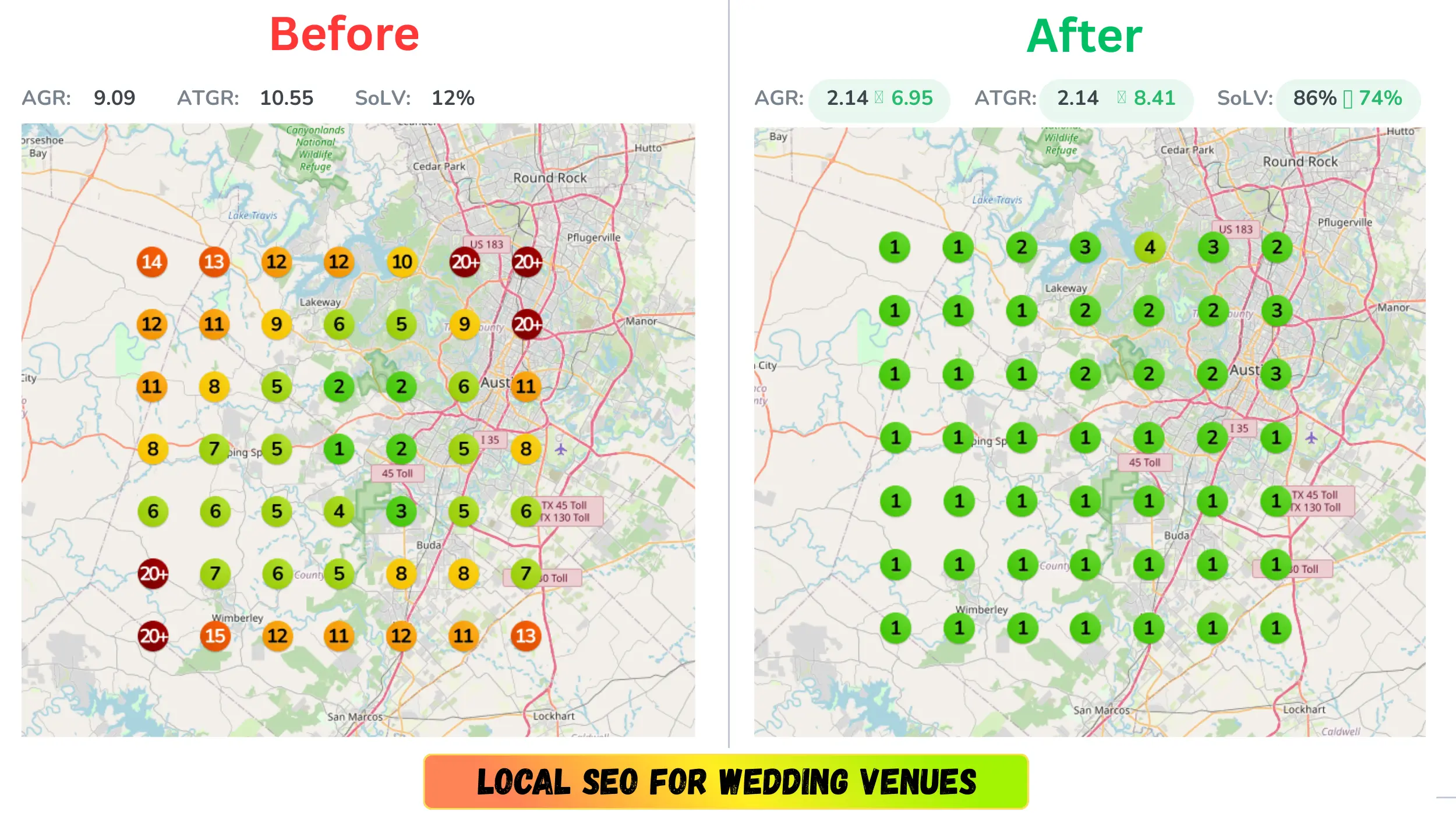 Wedding venues Services Map Ranking