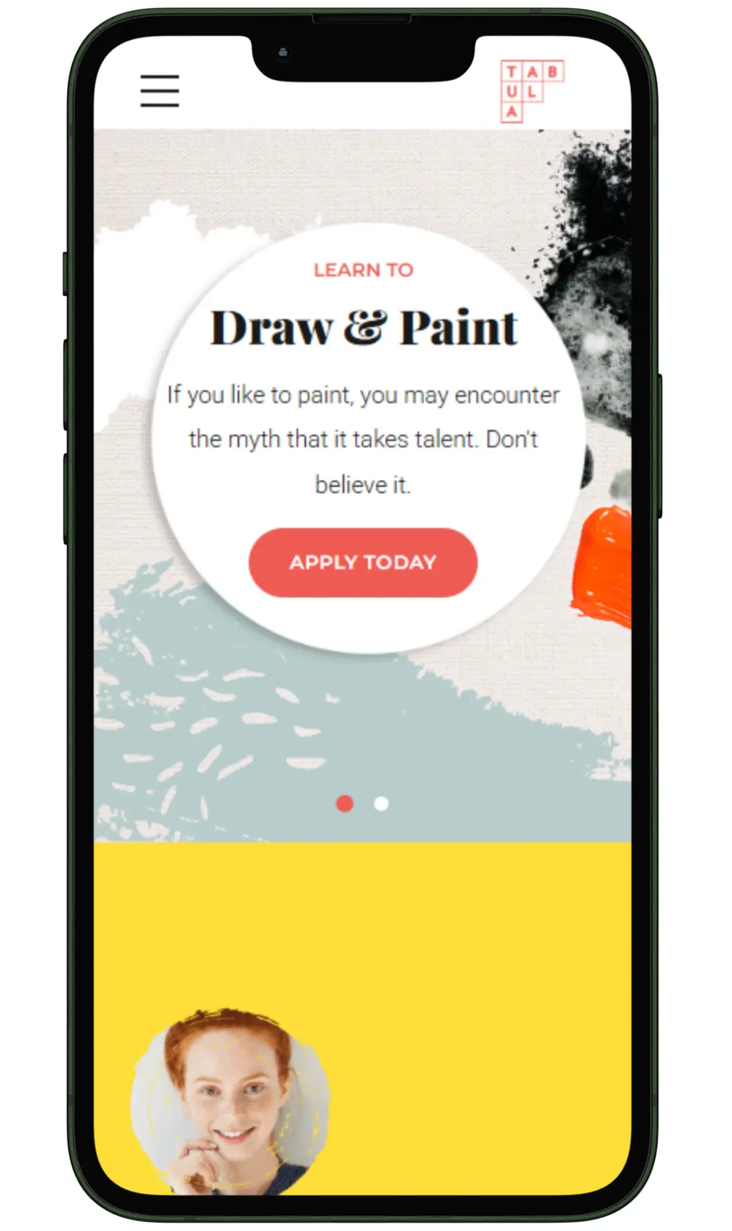 art class website design and development