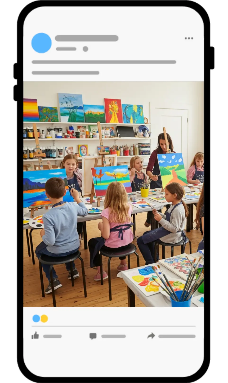 art classes facebook ads case study results