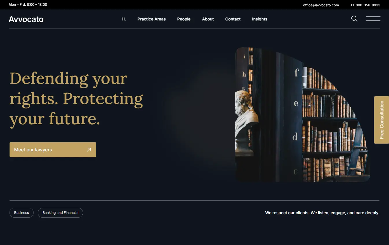 business lawyers desktop website design and development