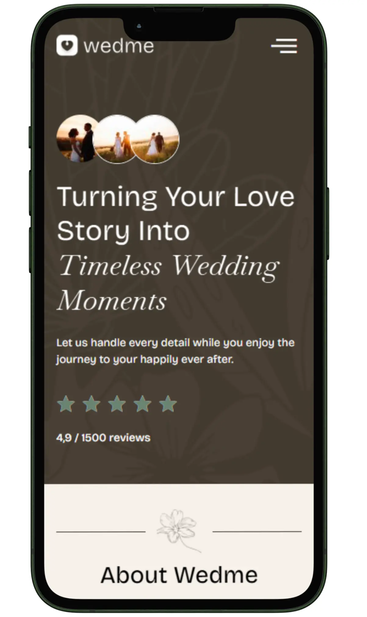 wedding planners website design and development