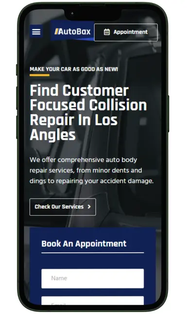 Auto Body Shops Services website design (1)