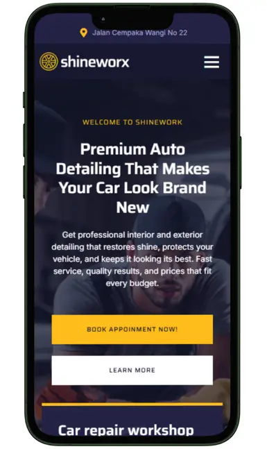 Auto Detailing website design