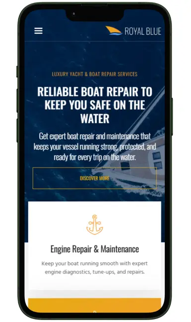 Boat Repair website design (1)