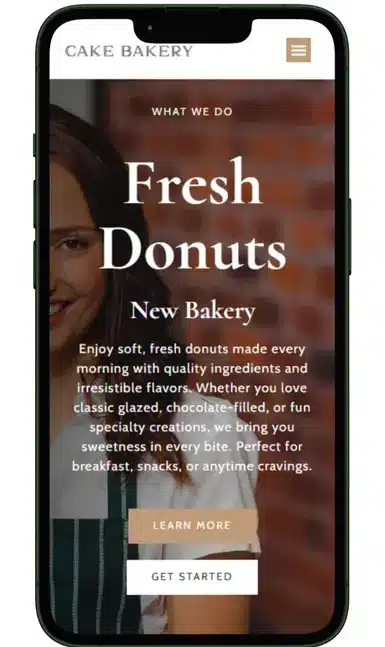 Donut Shops website design