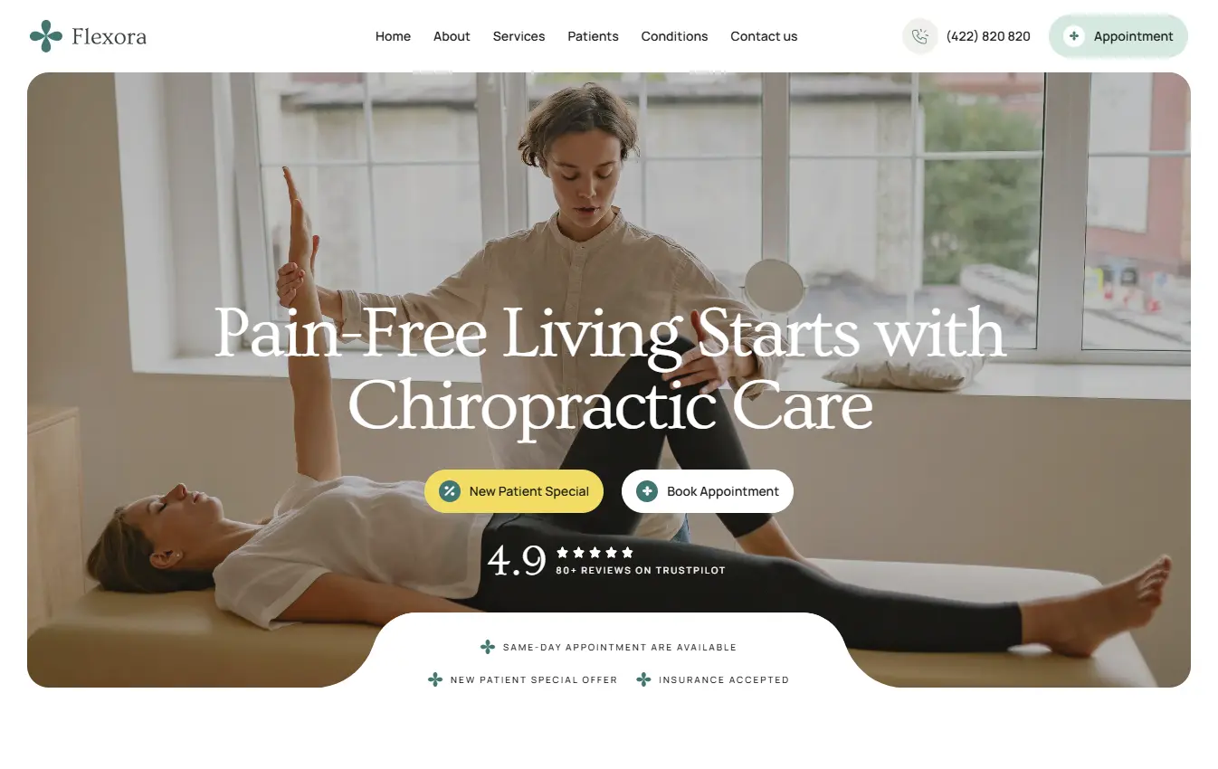Physical Therapy Centers Massage Therapy website design and development