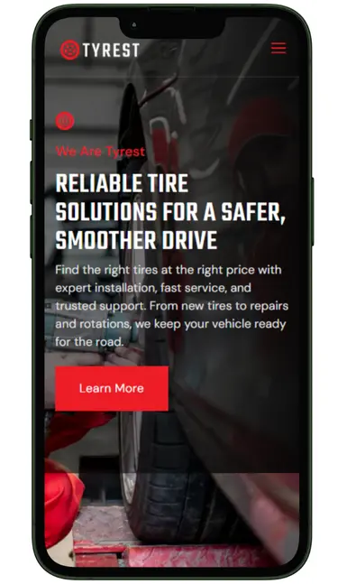 Tire Shops Services website design