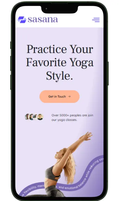 Yoga Studios website design