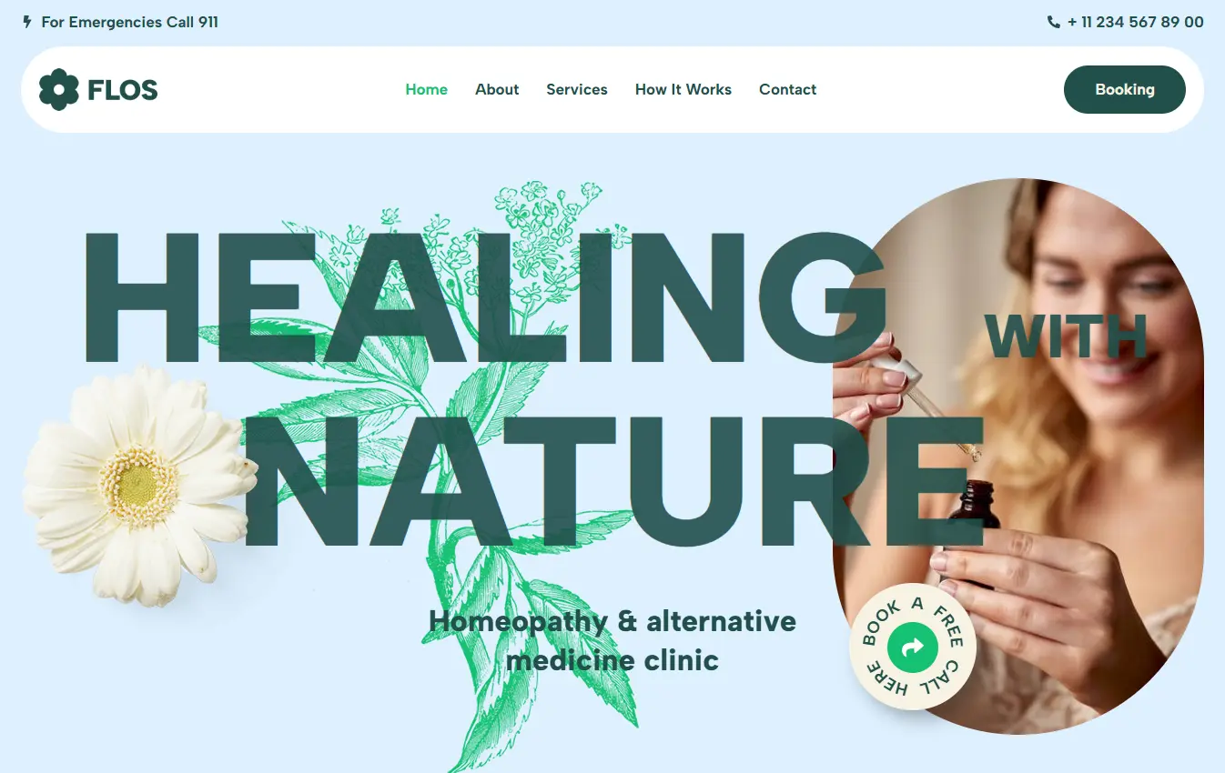 Alternative Medicine Practitioners website design and development